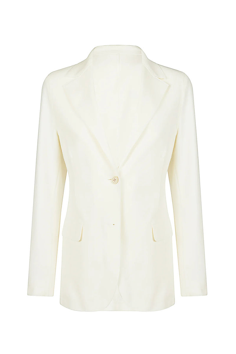 SINGLE-BREASTED STRETCH COTTON JACKET