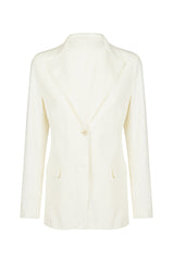 SINGLE-BREASTED RAW CUT JACKET