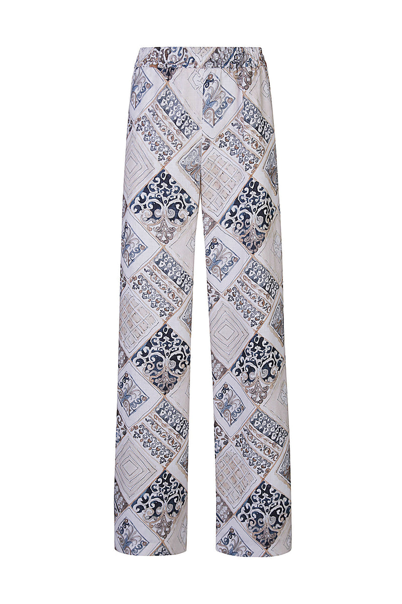 PANTALONE LINO CON STAMPA