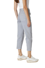 DENIM TROUSERS WITH PLEATS