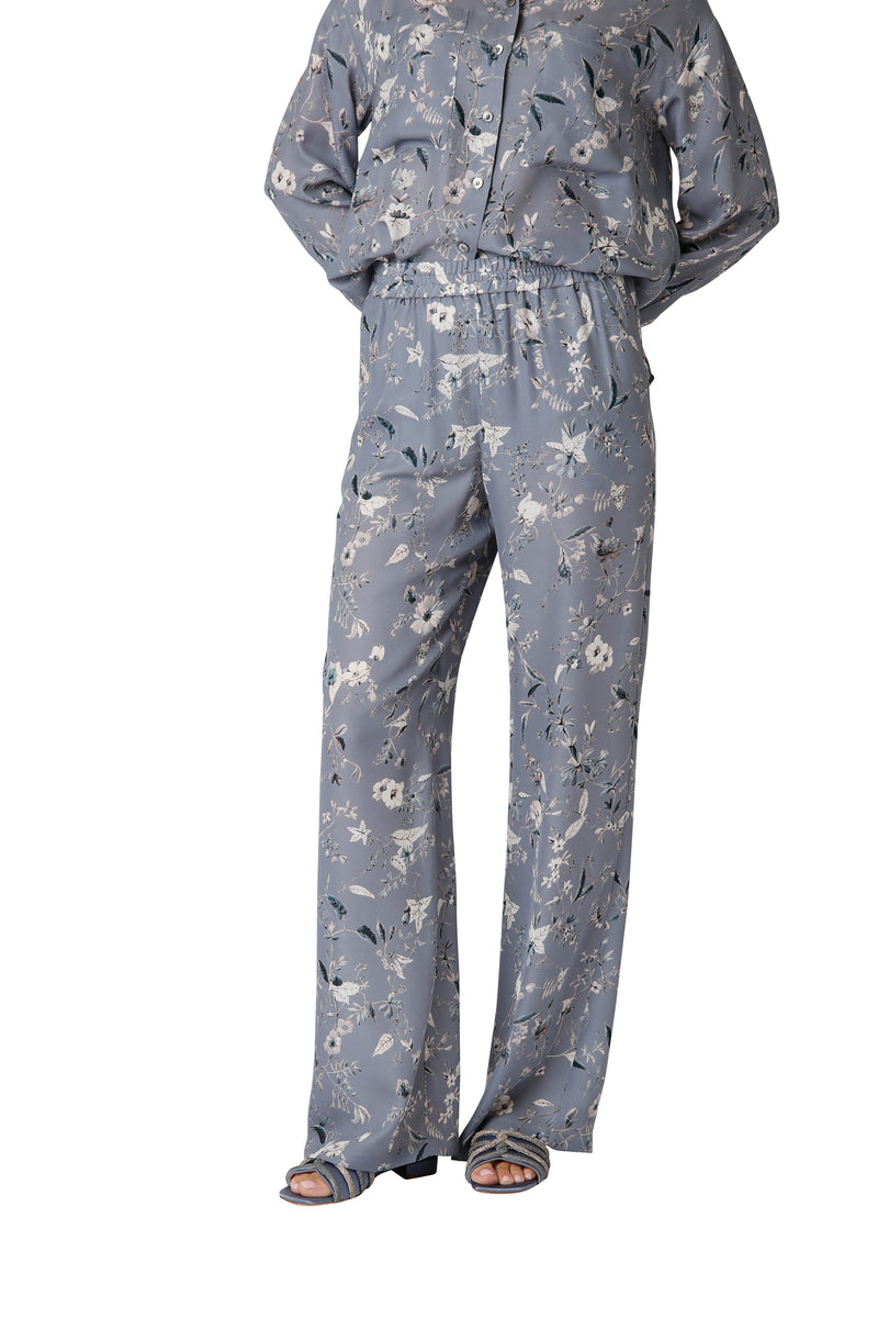 PRINTED PALAZZO TROUSERS