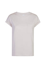T-SHIRT GIROCOLLO COTONE JERSEY CON CONTRASTO