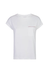 T-SHIRT GIROCOLLO COTONE JERSEY CON CONTRASTO