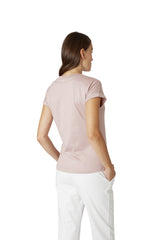 T-SHIRT GIROCOLLO COTONE JERSEY CON CONTRASTO