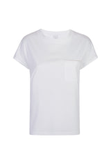 T-SHIRT GIROCOLLO TENCEL COTONE CON CONTRASTO