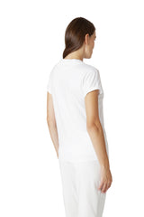 T-SHIRT GIROCOLLO TENCEL COTONE CON CONTRASTO