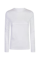 T-SHIRT A MANICHE LUNGHE TENCEL COTONE