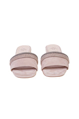 SANDALI SUEDE CON STRASS