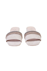 SANDALI SUEDE CON STRASS