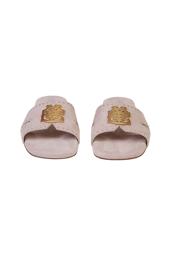 SUEDE FLAT SANDAL