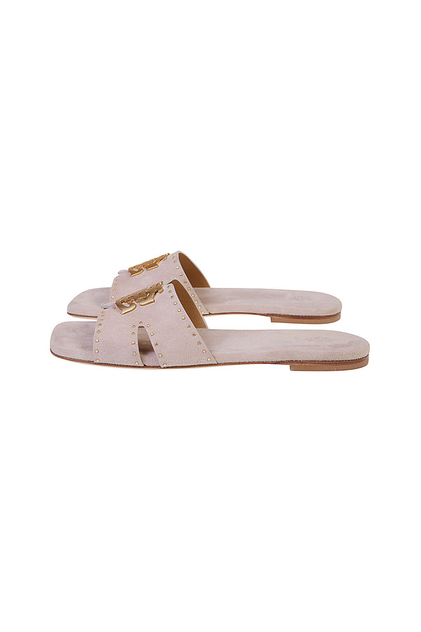 SUEDE FLAT SANDAL