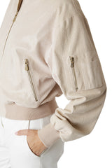 LEATHER BOMBER