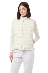 VEST WITH KNITTED COLLAR