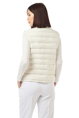 VEST WITH KNITTED COLLAR