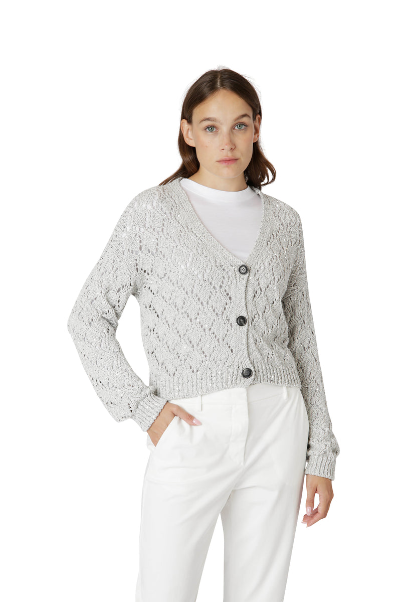 CARDIGAN METALLIZZATO