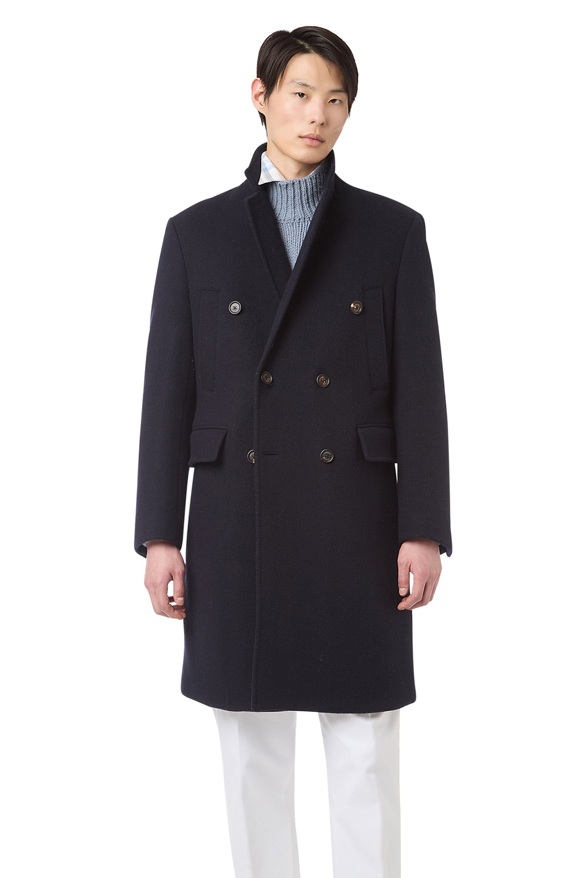 Cashmere wool double -breasted coat – Eleventy Milano