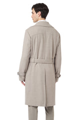 DOUBLE-BREASTED COAT WITH BELT