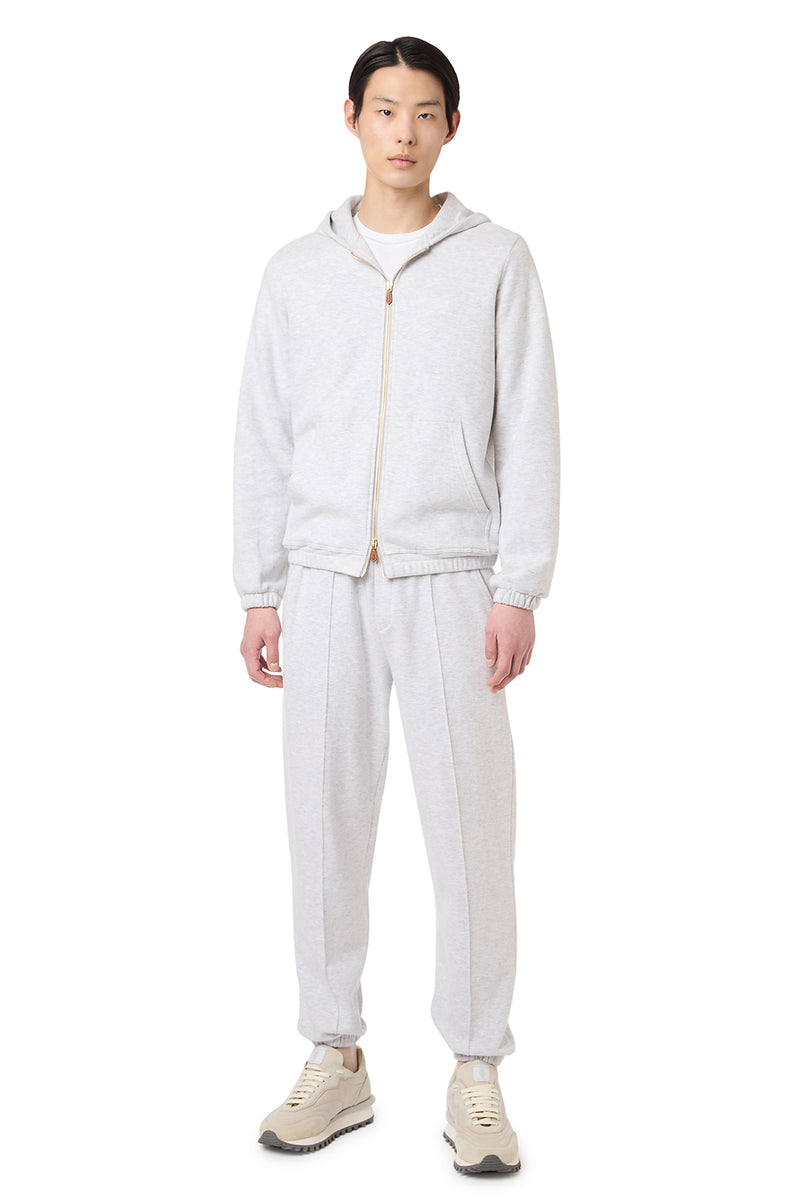 Full Zip cotton cotton silk sweatshirt