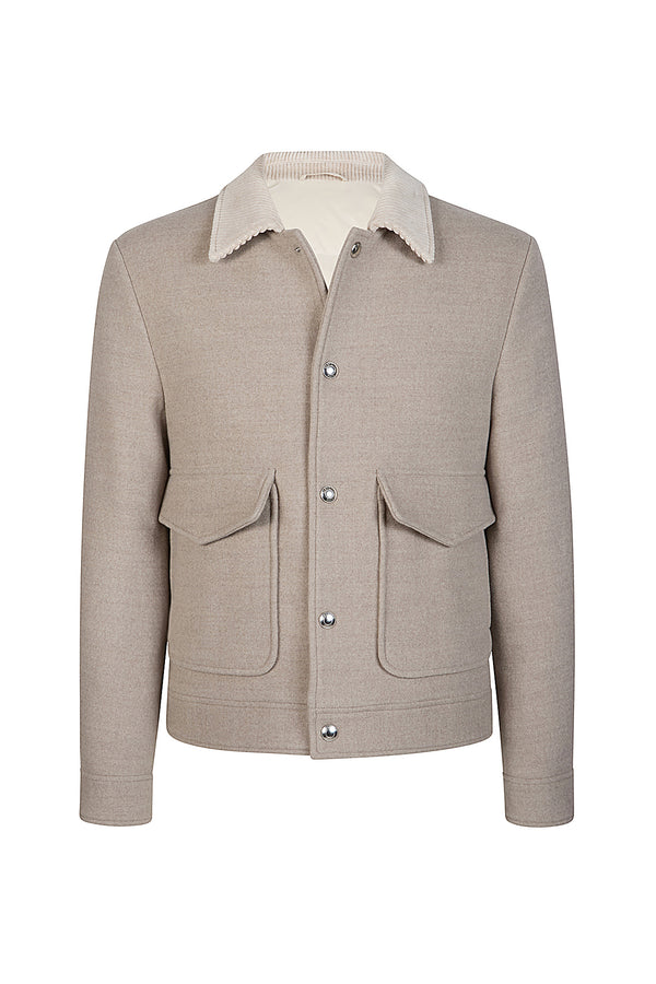 VELVET COLLAR JACKET