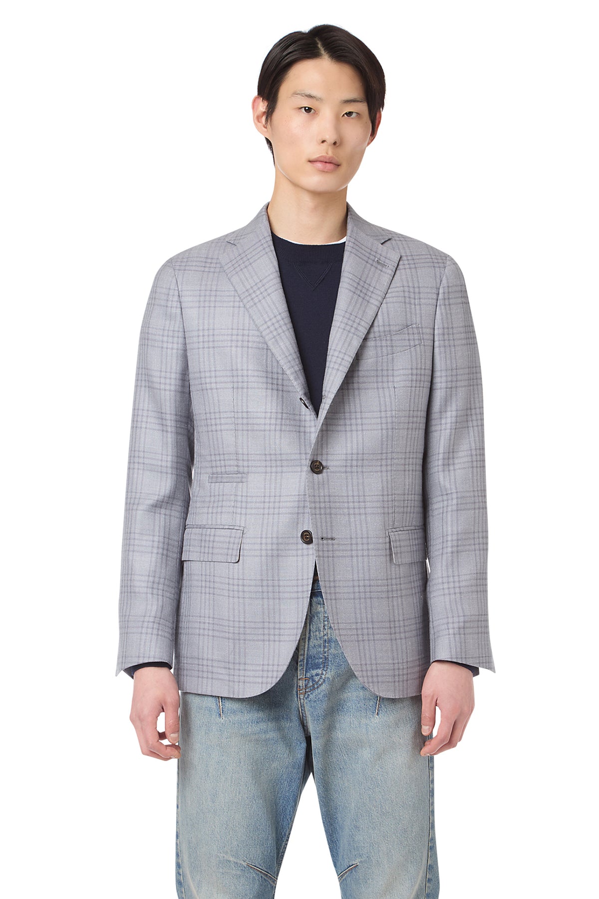 <美品> eleventy イレブンティ バルスター風 ブルゾン グレー 美品> eleventy イレブンティ バルスター風 ブルゾン グレー