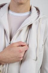 GIACCA CON PETTORINA LANA INTERLOCK