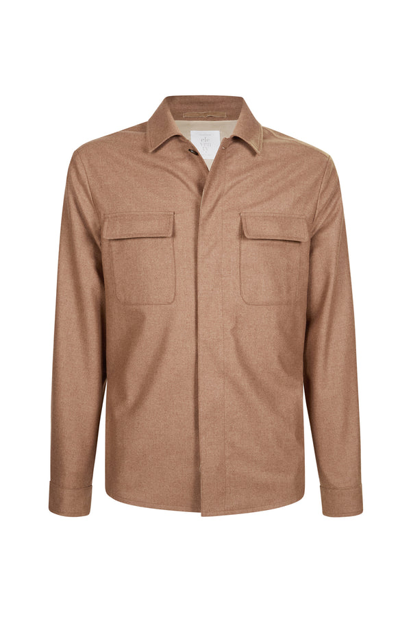 GIACCA-CAMICIA LANA SETA CASHMERE