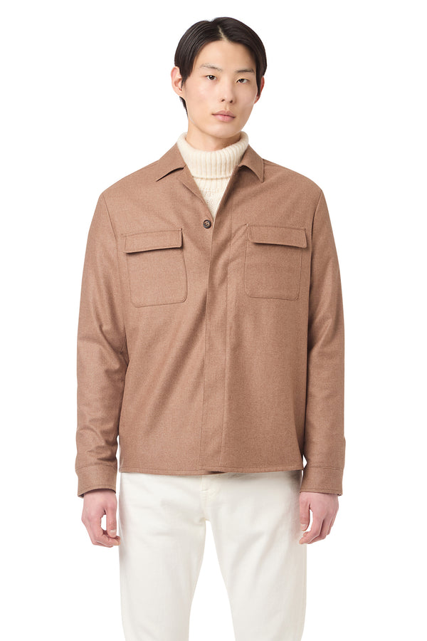 GIACCA-CAMICIA LANA SETA CASHMERE