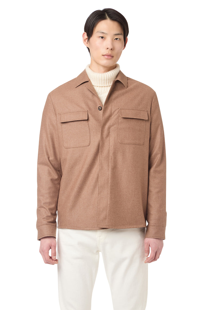 GIACCA-CAMICIA LANA SETA CASHMERE