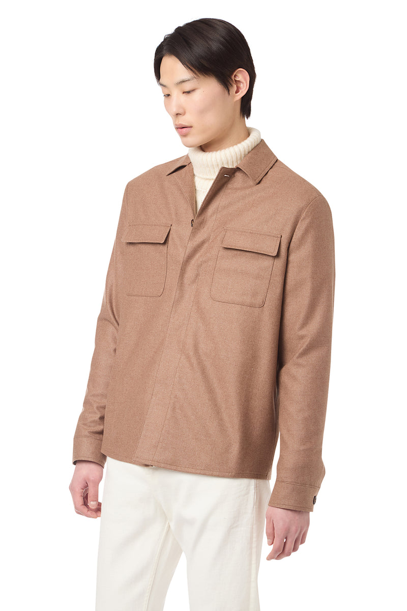 GIACCA-CAMICIA LANA SETA CASHMERE