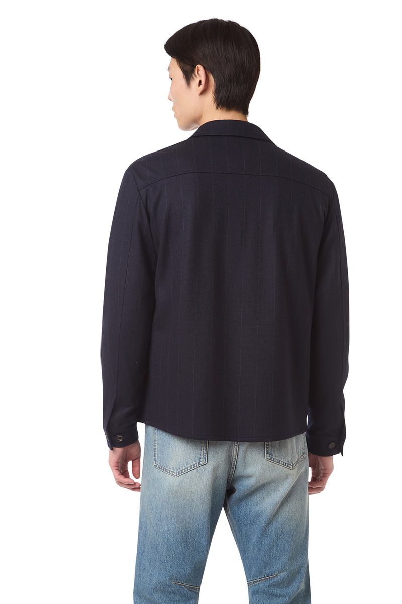 GIACCA-CAMICIA LANA GESSATA