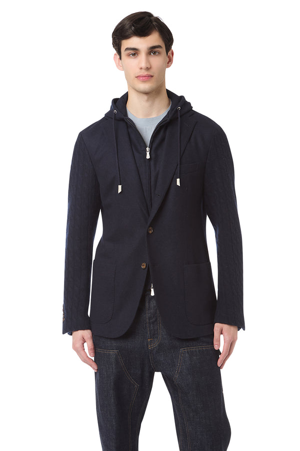 MP HOODED BIKER JACKET