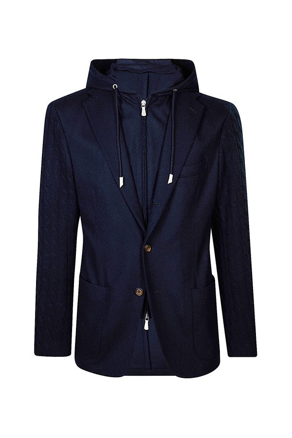 MP HOODED BIKER JACKET