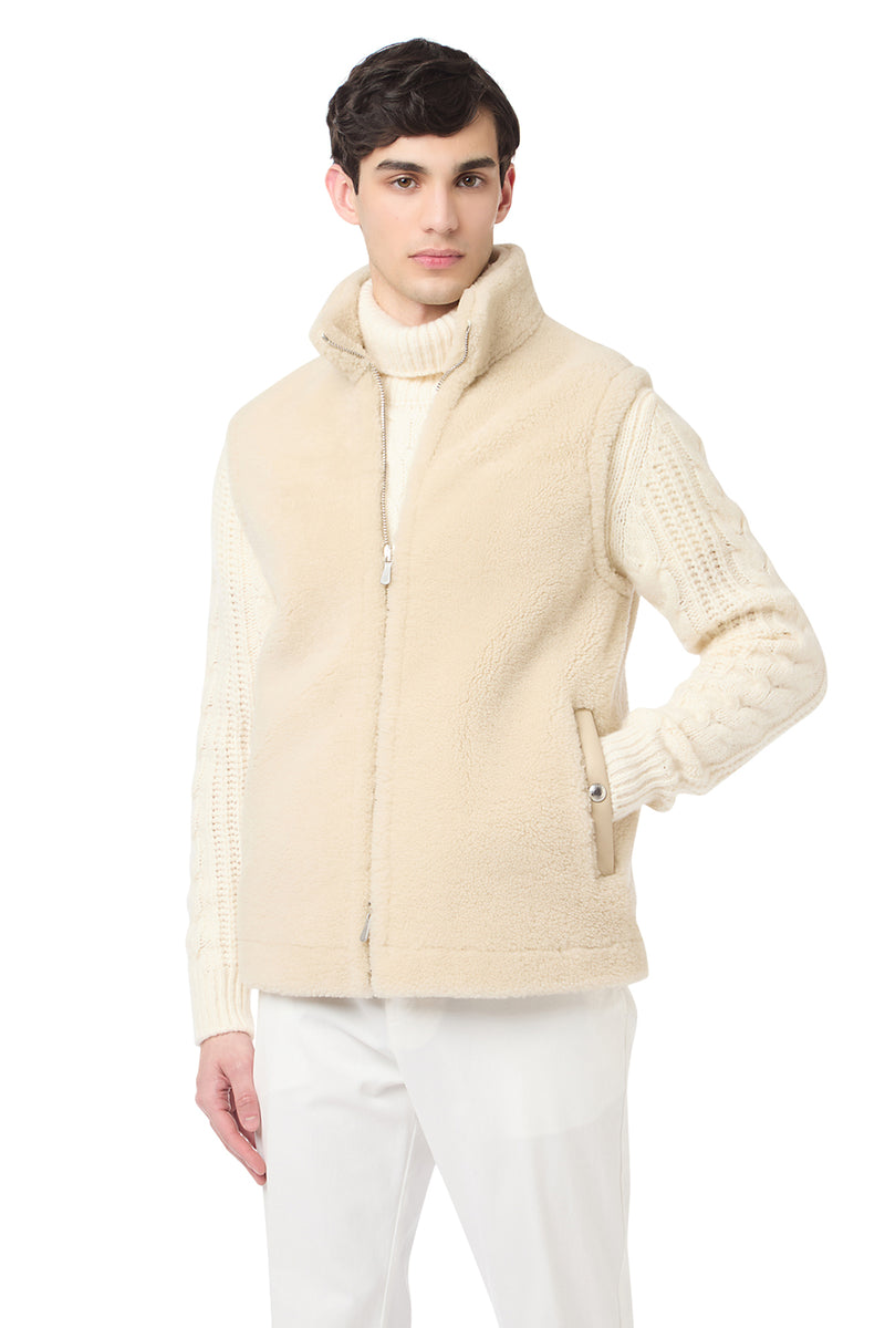 SHEARLING VEST