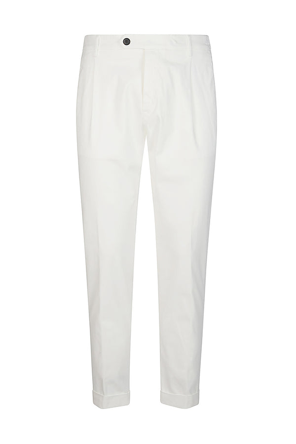 ELASTICATED PENCED TROUSERS