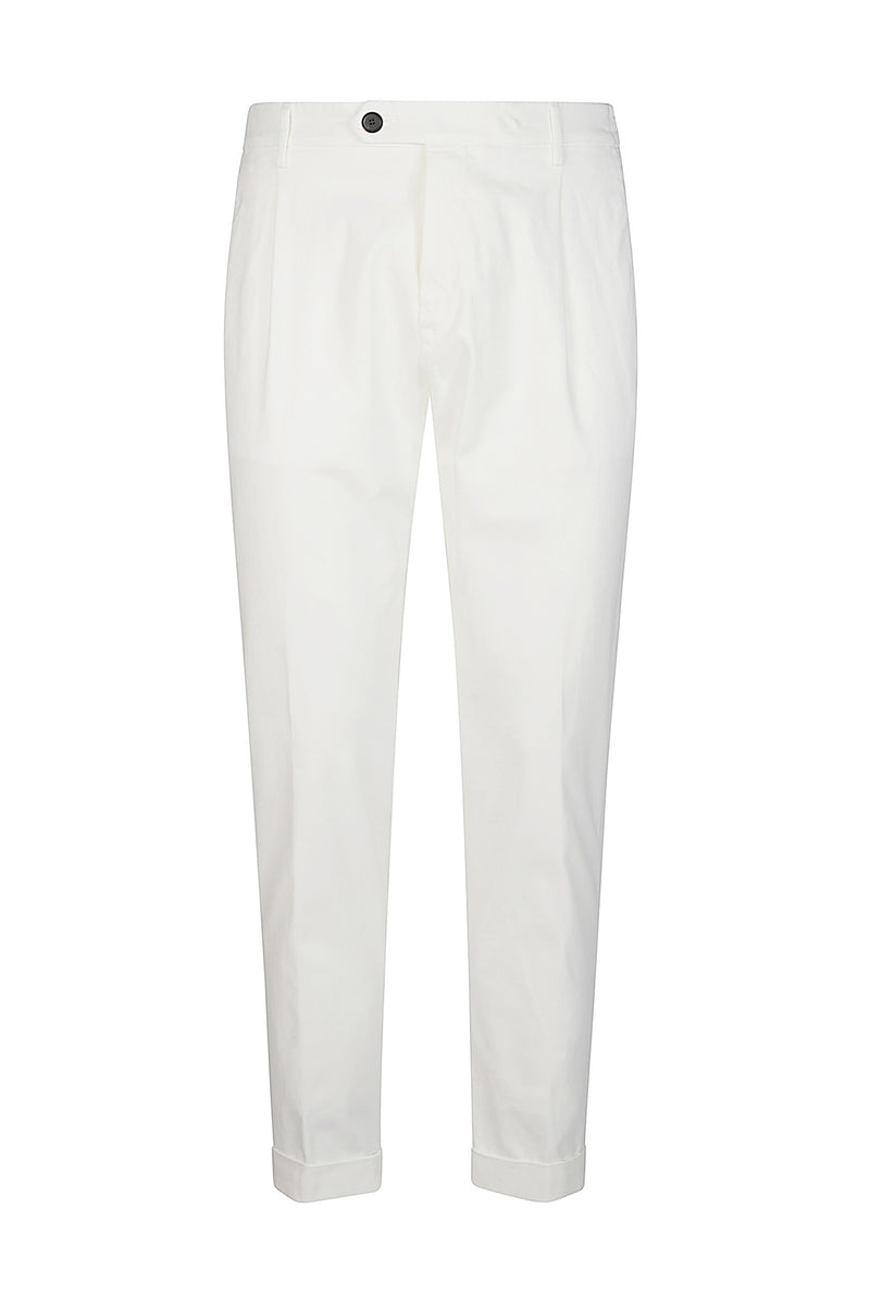 ELASTICATED PENCED TROUSERS