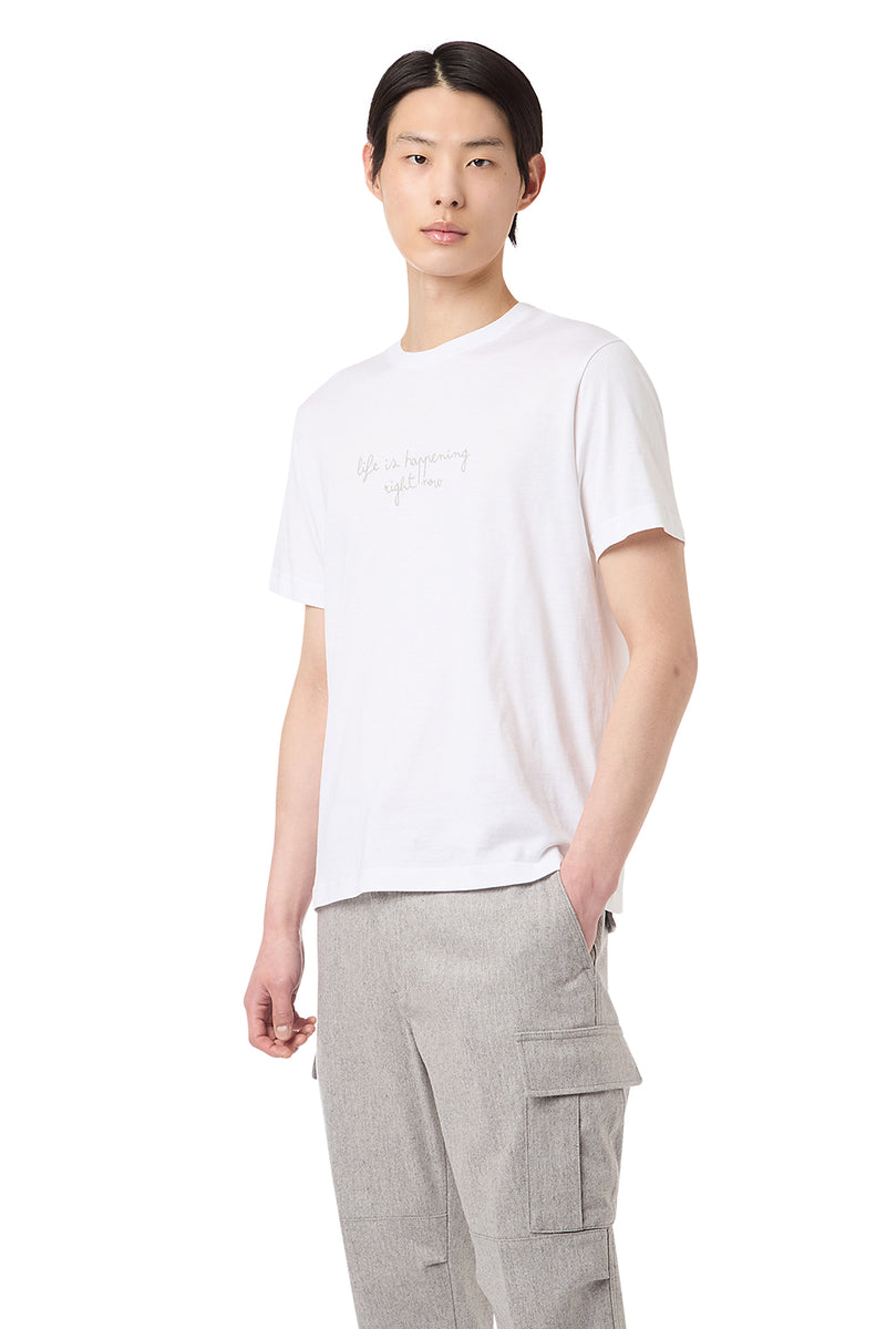 CREW NECK EMBROIDERY T-SHIRT