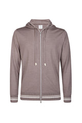 MAGLIA FULL ZIP MERINOS SETA