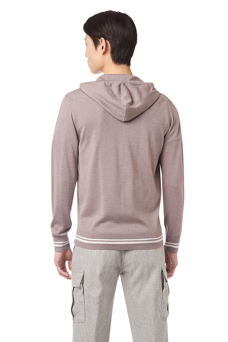 MAGLIA FULL ZIP MERINOS SETA