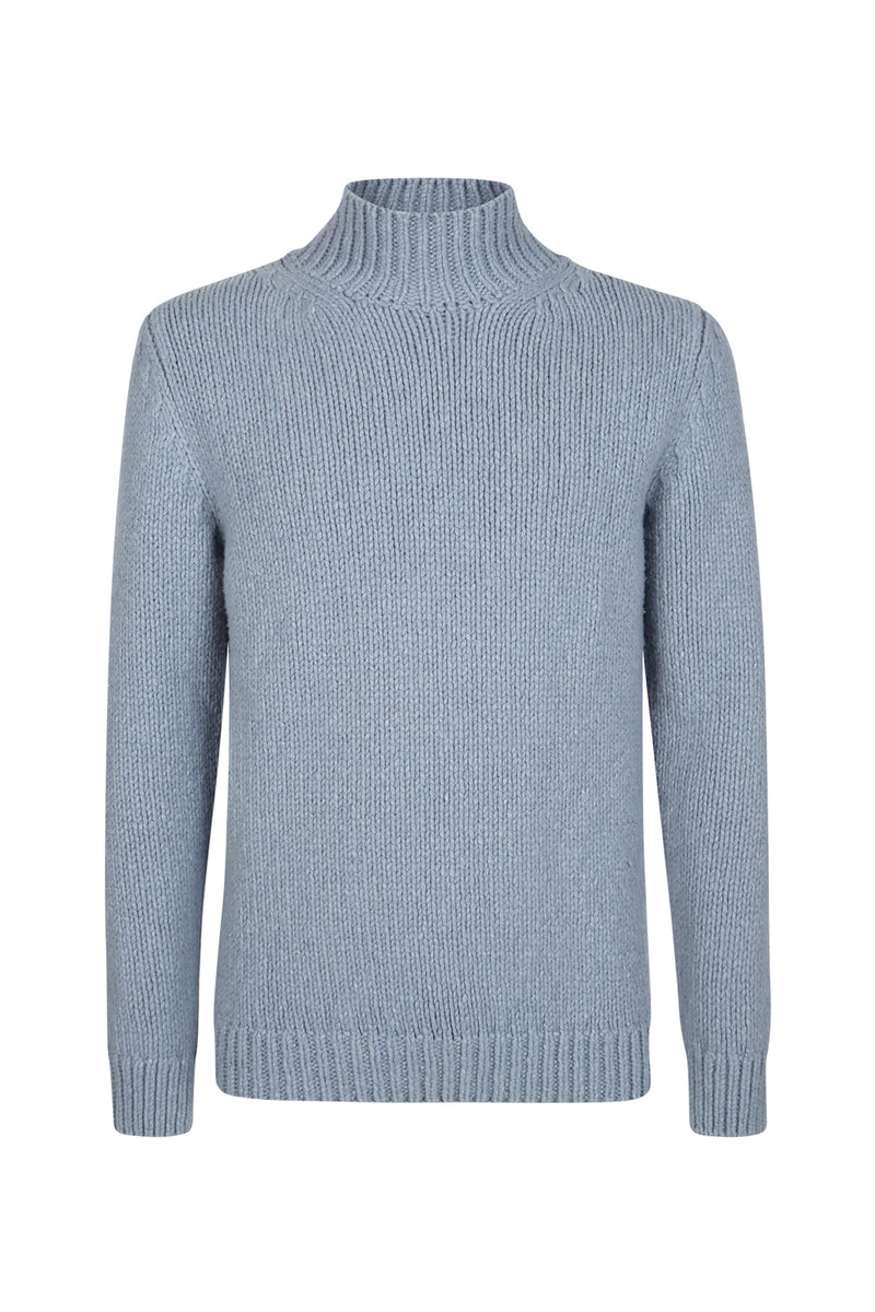 WOOL VULCANO NECK SWEATER
