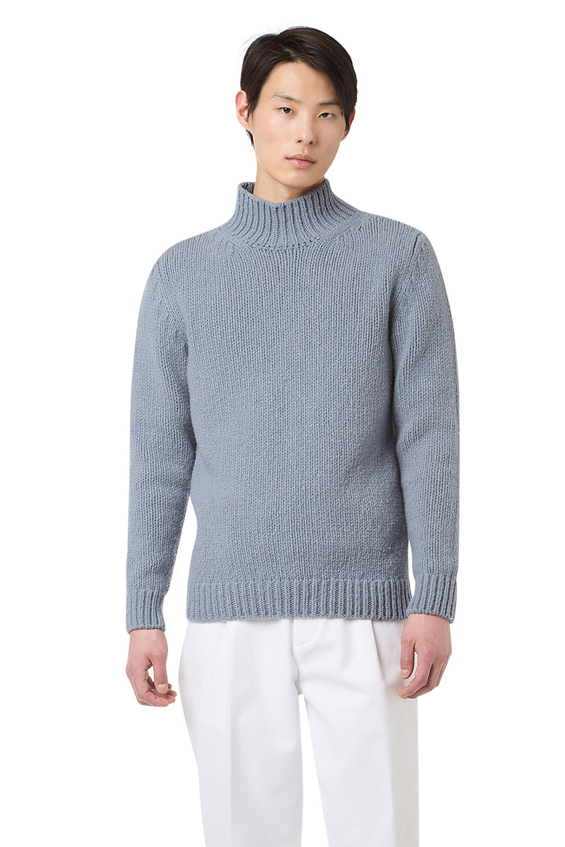 WOOL VULCANO NECK SWEATER