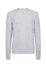CREW NECK BRAID SWEATER