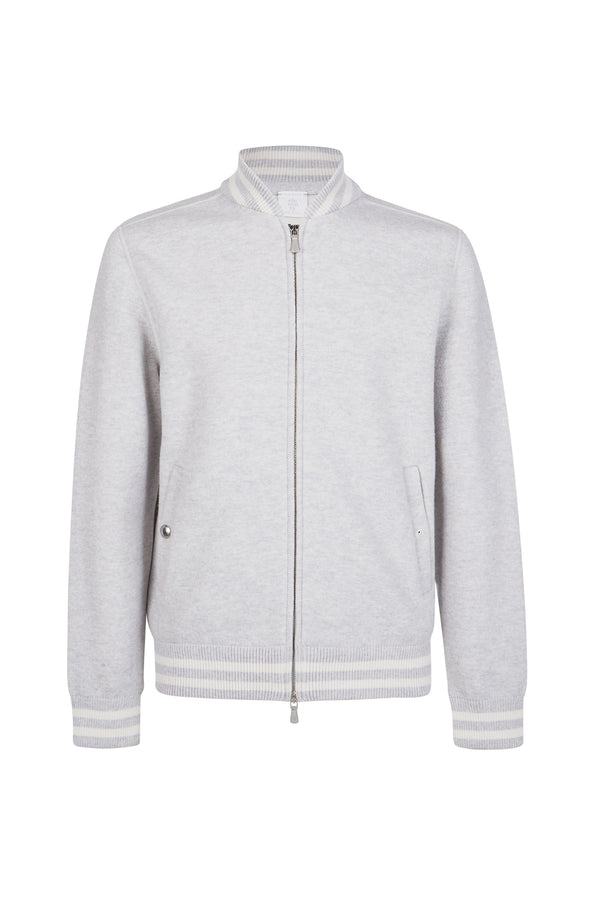 FULL ZIP WOOL BOMBER