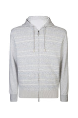 BI-MATERIAL JACKET SWEATER