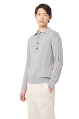 COTTON CASHMERE KNITTED POLO