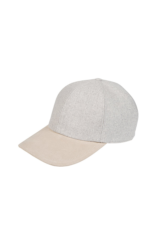 CAPPELLO FLANELLA BOTTONATA BISTRETCH E SUEDE