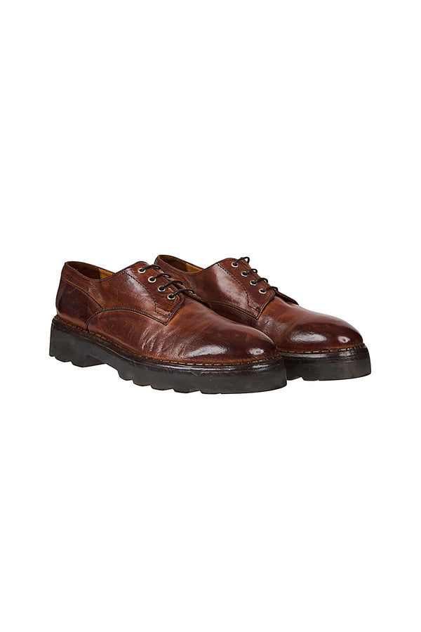 SCARPA STRINGATA PELLE BUFALINO
