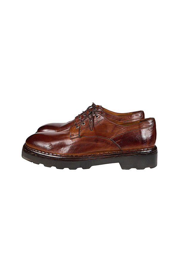 SCARPA STRINGATA PELLE BUFALINO
