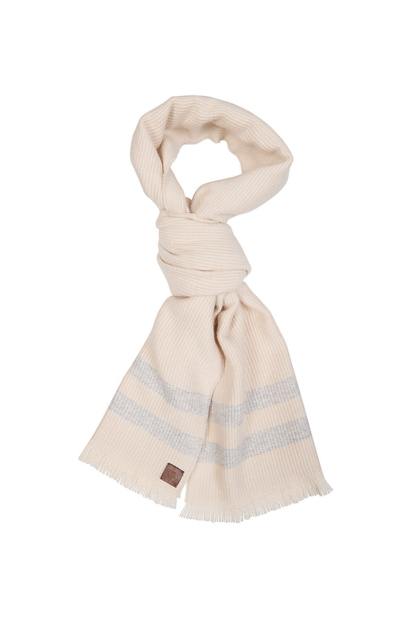 DOUBLE STRIPED SCARF CM 200X35