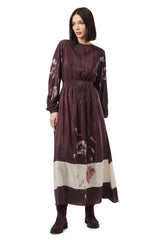 PRINTED LONG SLEEVE DRESS
