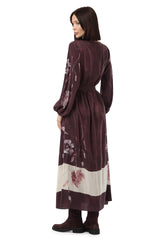 PRINTED LONG SLEEVE DRESS